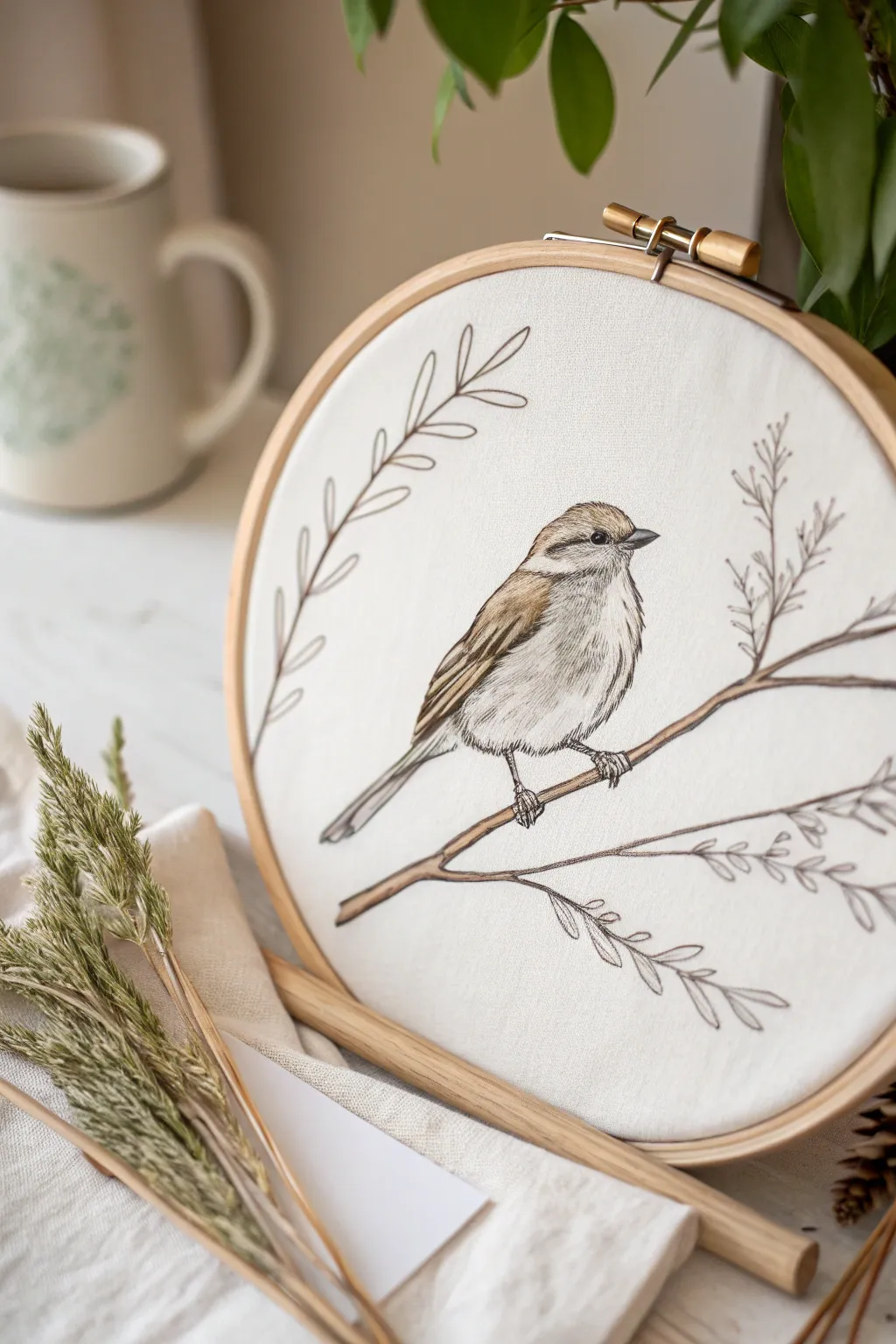 Discover the charm in simplicity with this adorable bird sketch, a perfect blend of minimalist and boho artistry.