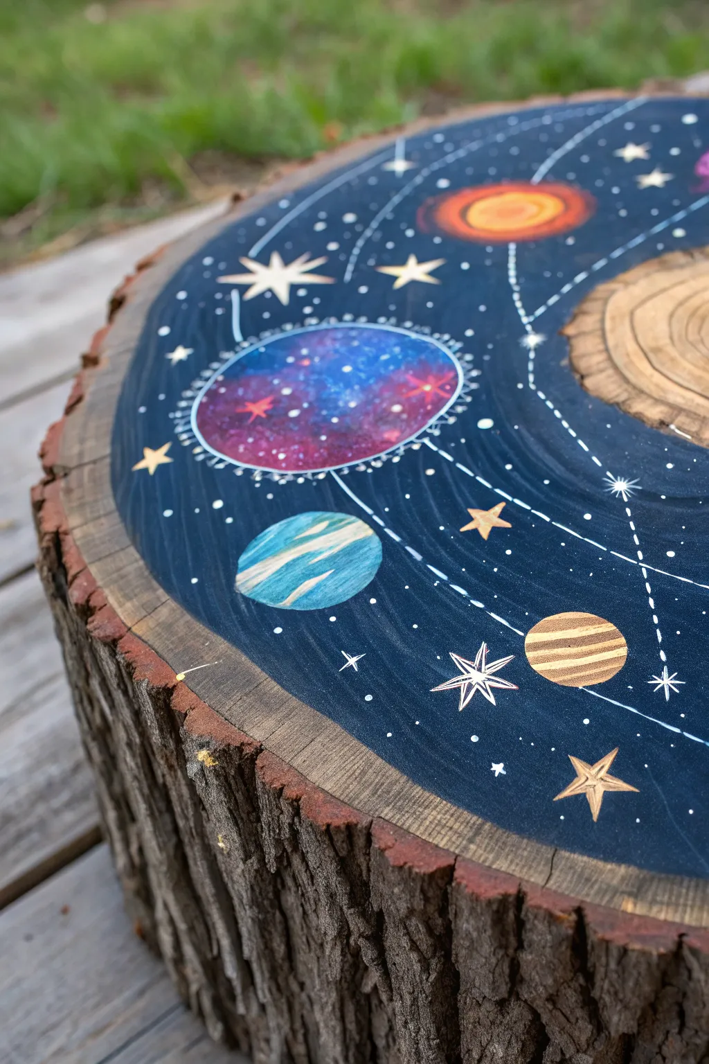 Bring the night sky indoors with this stunning cosmic constellation wood art piece. Perfect for sparking curiosity and adding a touch of mystery to any space.