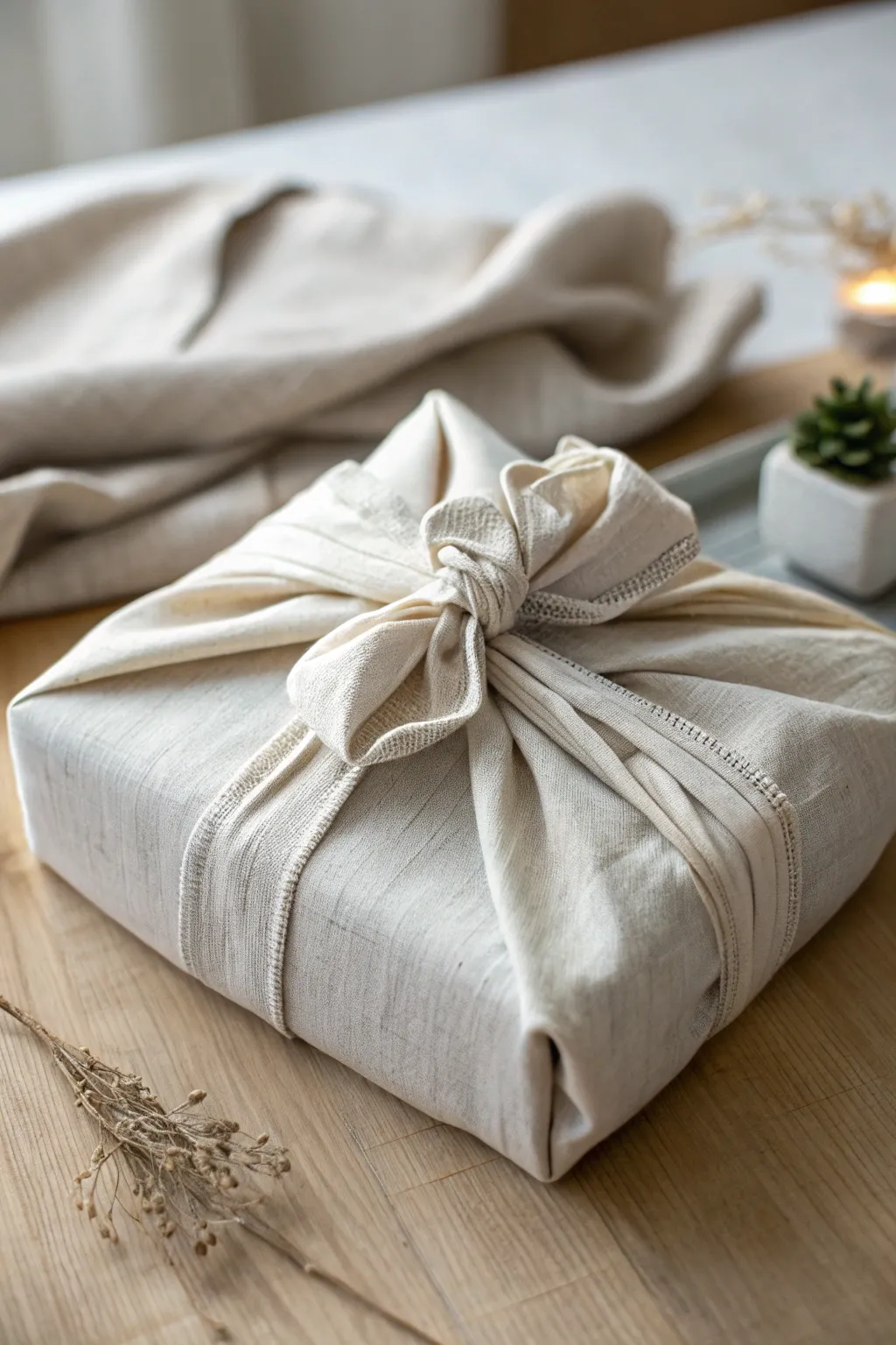 Double the joy with eco-friendly elegance: Discover the art of fabric gift wrapping!