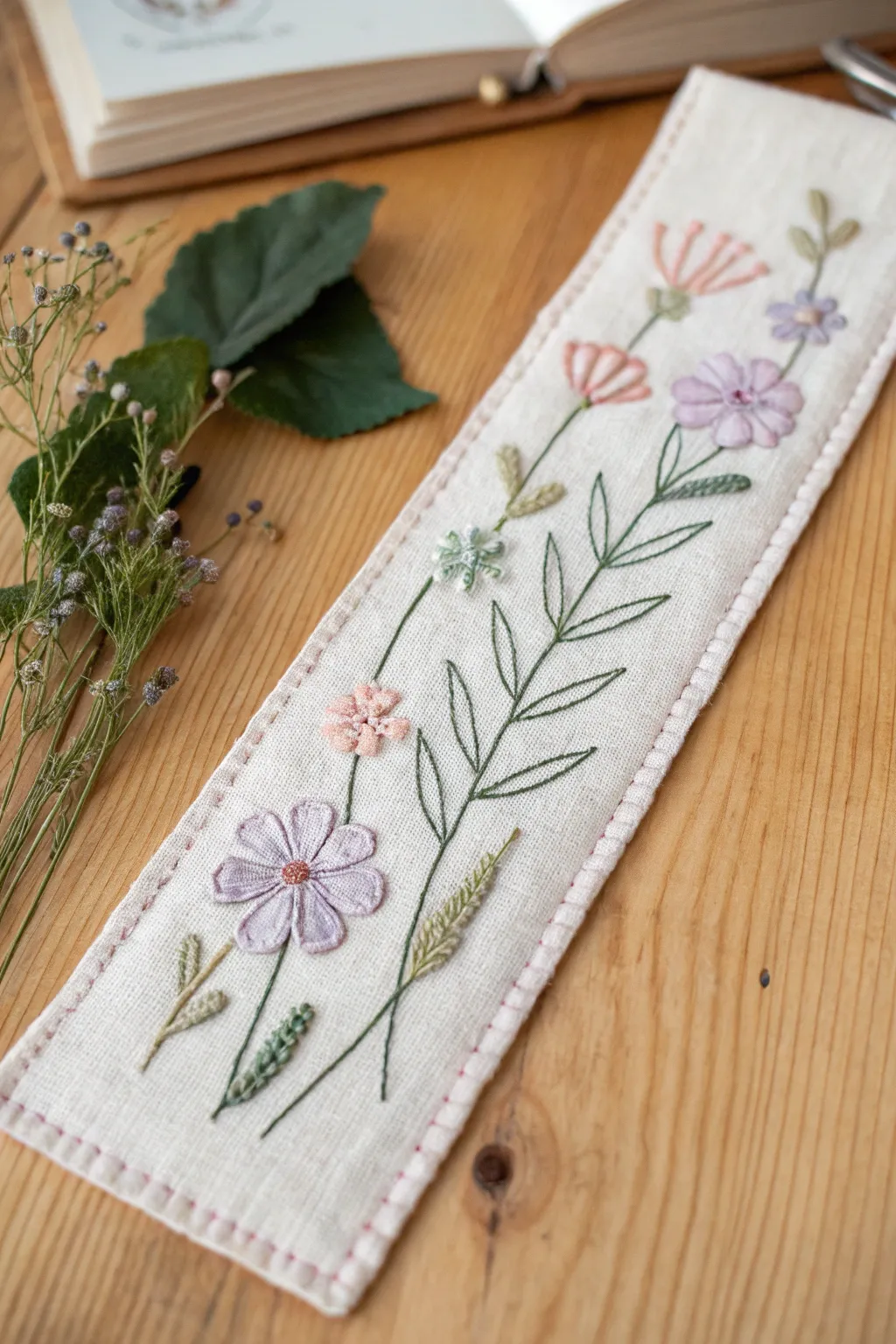 Elevate your reading journey with the charm of handcrafted floral bookmarks.