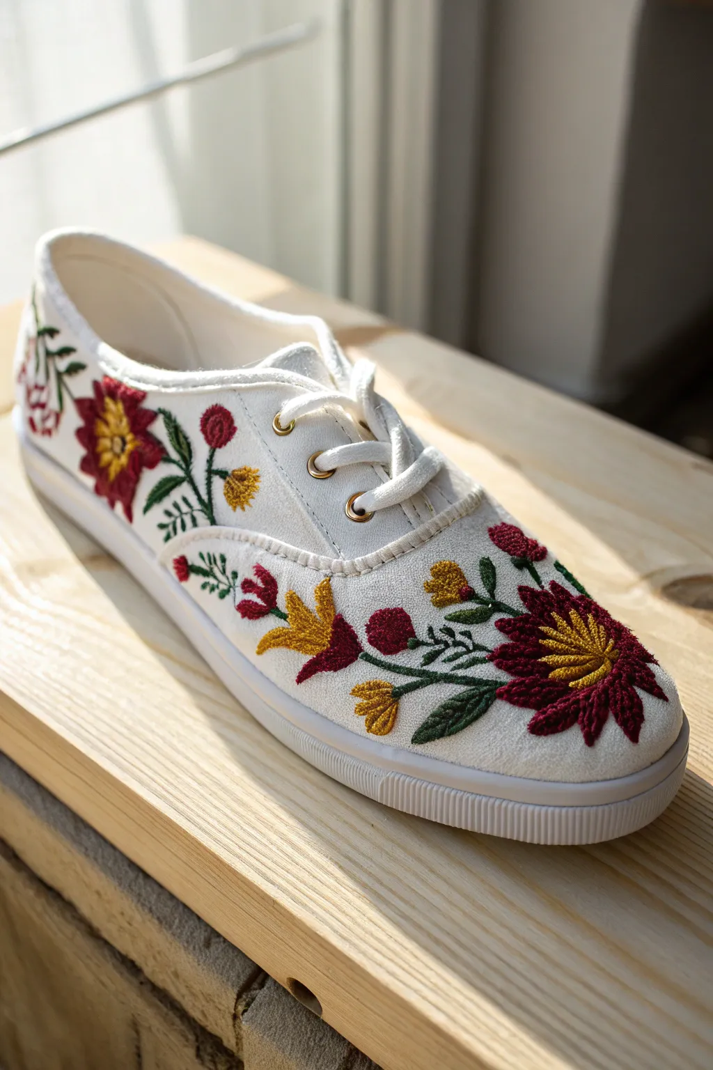 Step into creativity with these embroidered canvas wonders, where minimalist design meets boho flair.