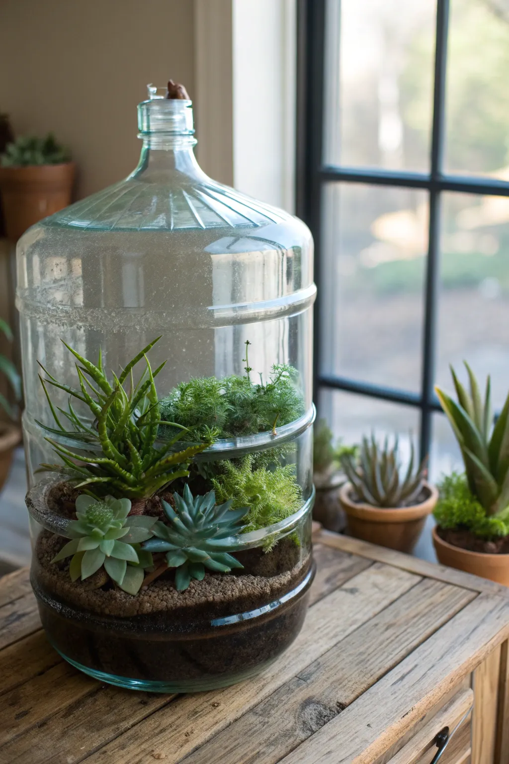 Transform your space with a stunning terrarium: a perfect blend of nature and craftsmanship.