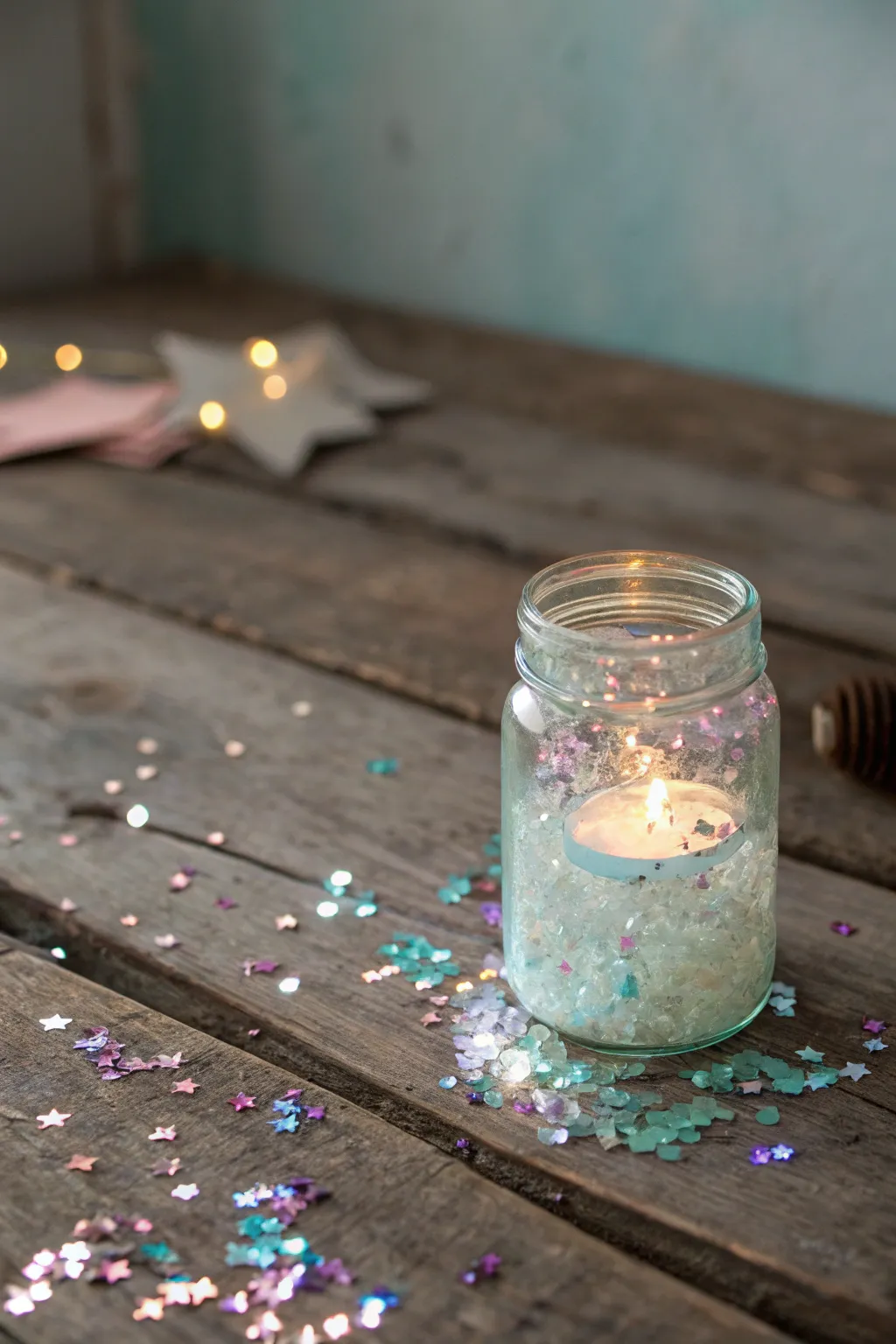 Create your own magical glow with this enchanting glittering glow stick jar!