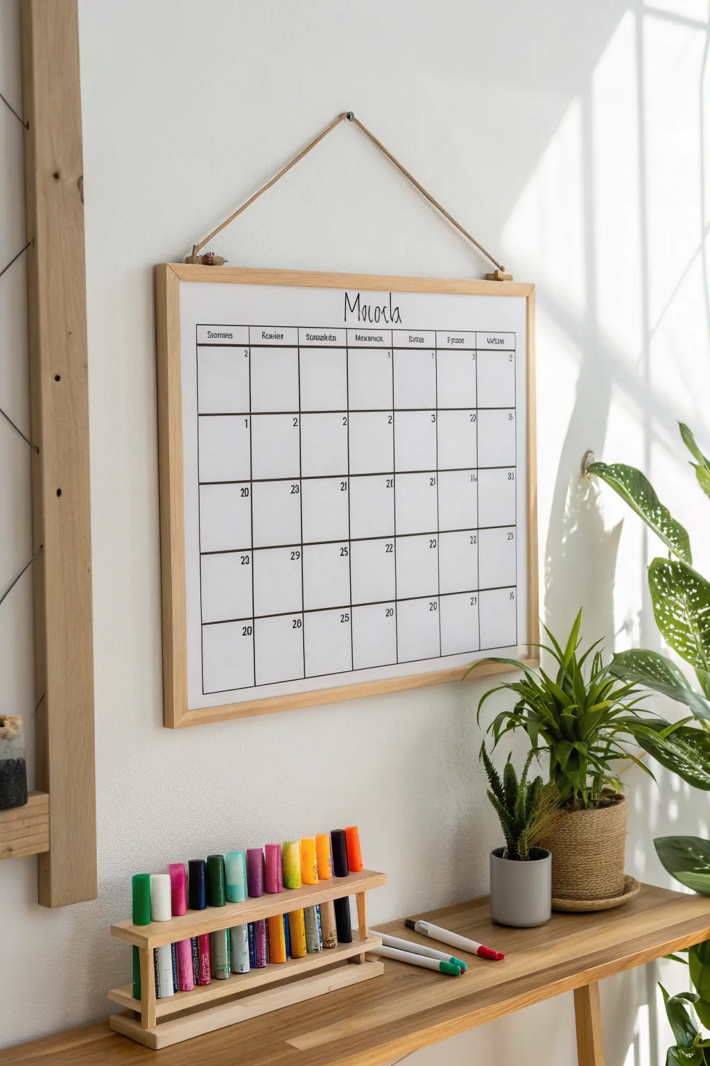 Embrace flexibility with a chic and reusable dry erase board calendar, perfect for the organized and stylish home.