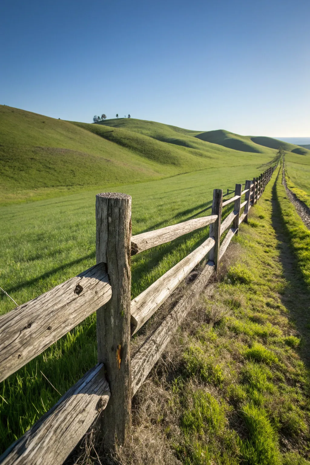 Embrace timeless country charm with a rustic split rail fence.