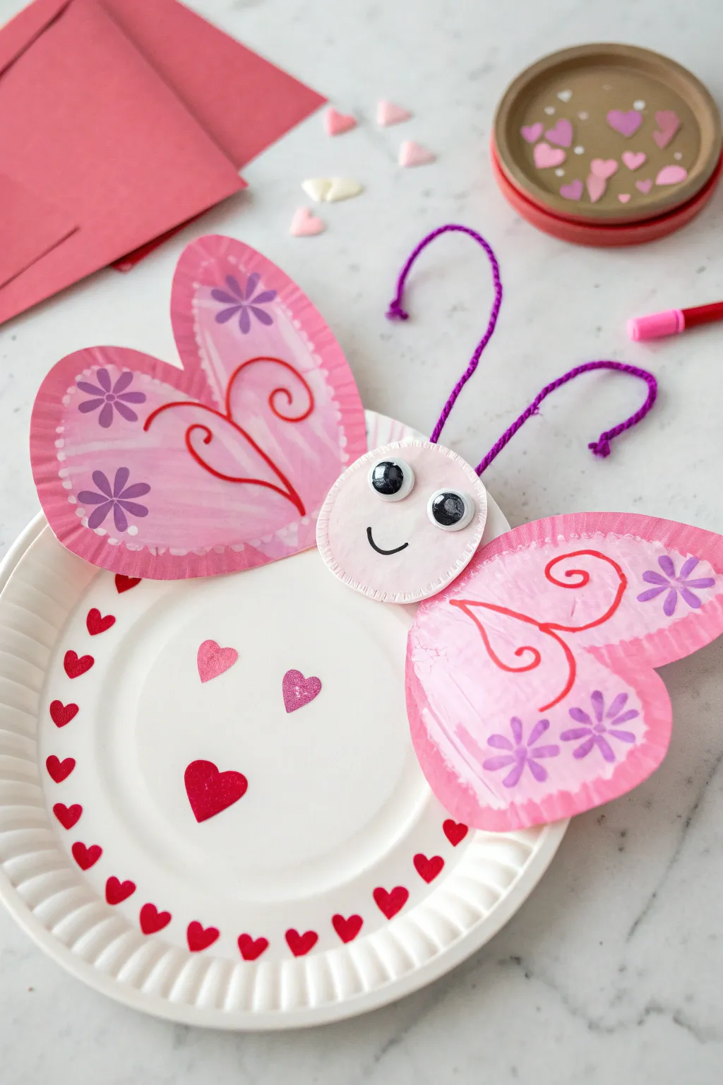 Unleash creativity with these delightful paper plate love bugs, perfect for February art projects!