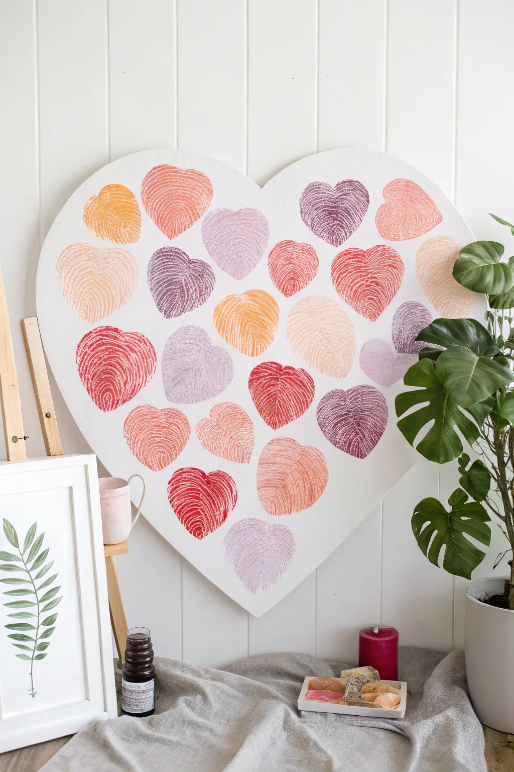 Crafted with Love: A Heart of Fingerprints for Your Cherished Moments