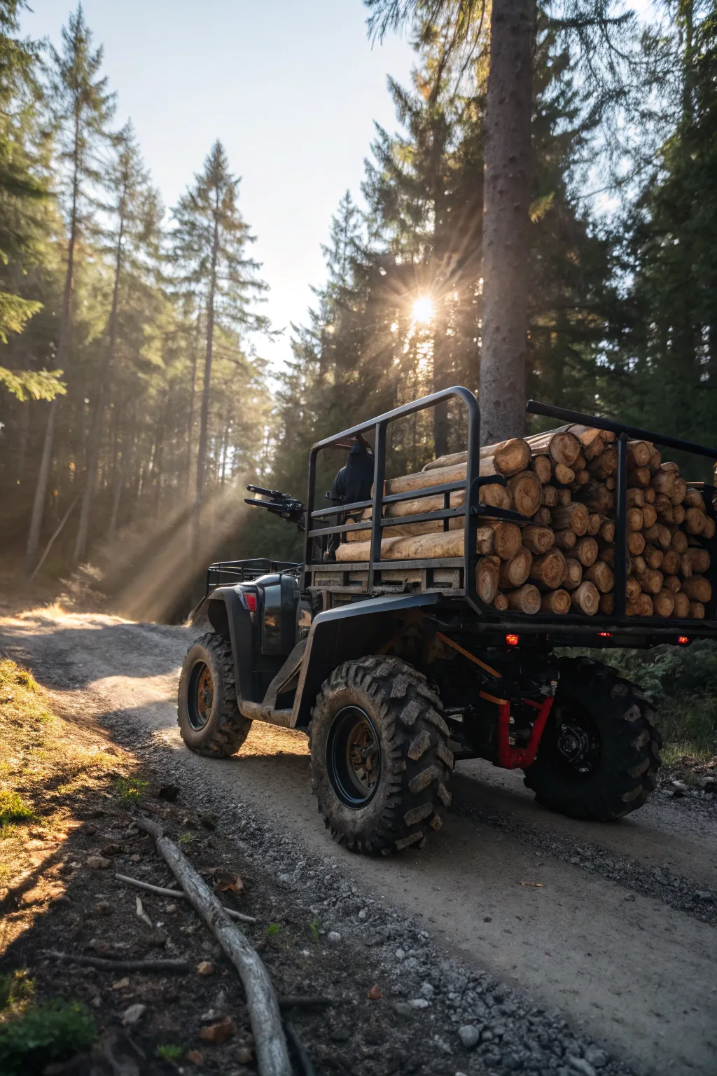 Elevate your off-road adventures with a robust ATV firewood trailer, perfect for reaching those hard-to-access woodlots.