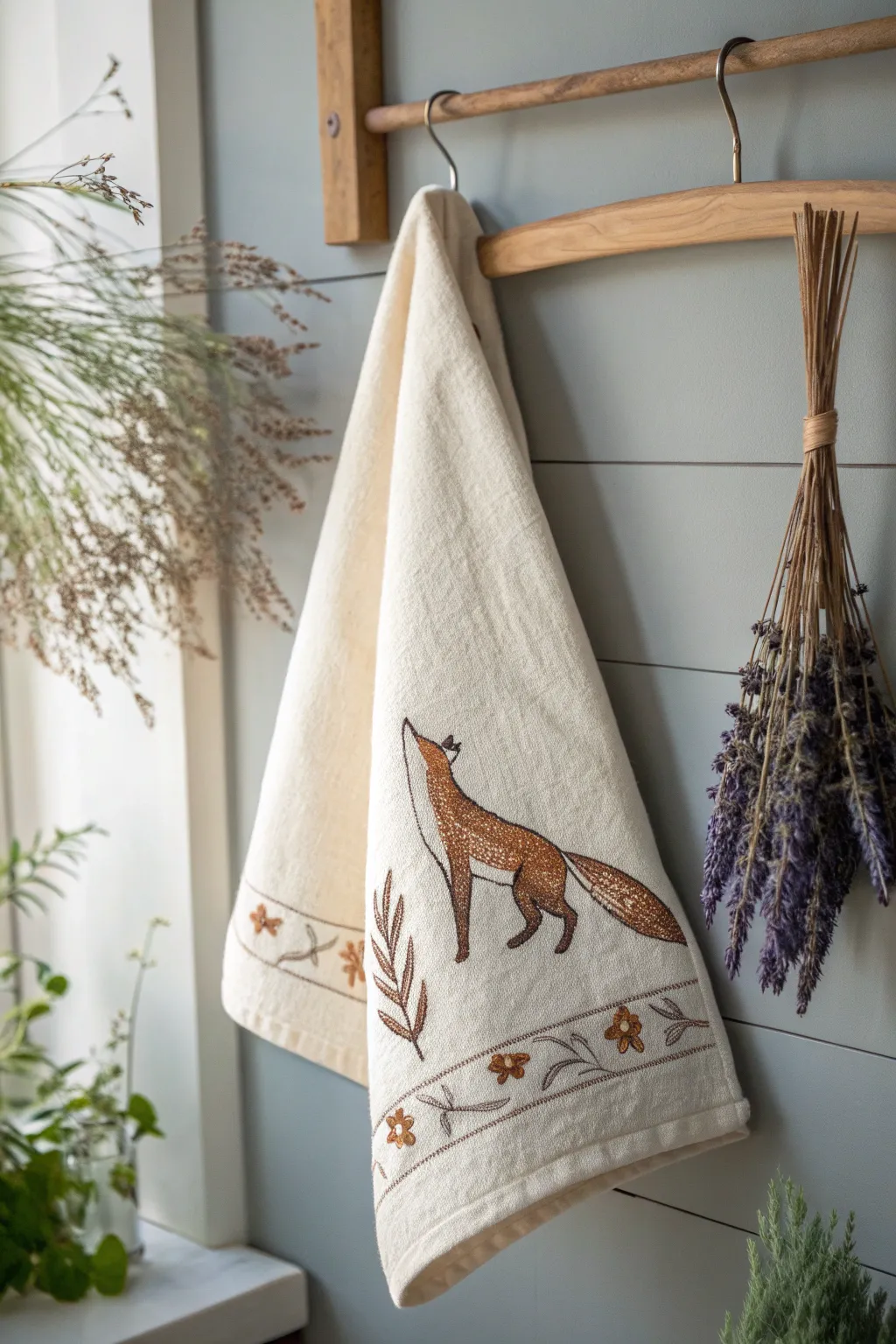 Add a touch of whimsy to your home with charming animal embroidery patterns. 🦊✨ #ScandiBoho #EmbroideryArt