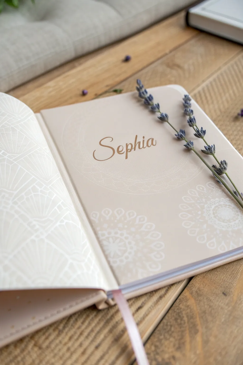 Capture hearts with personalized notebooks that blend simplicity with a boho touch, perfect for a unique keepsake. 🌿📔