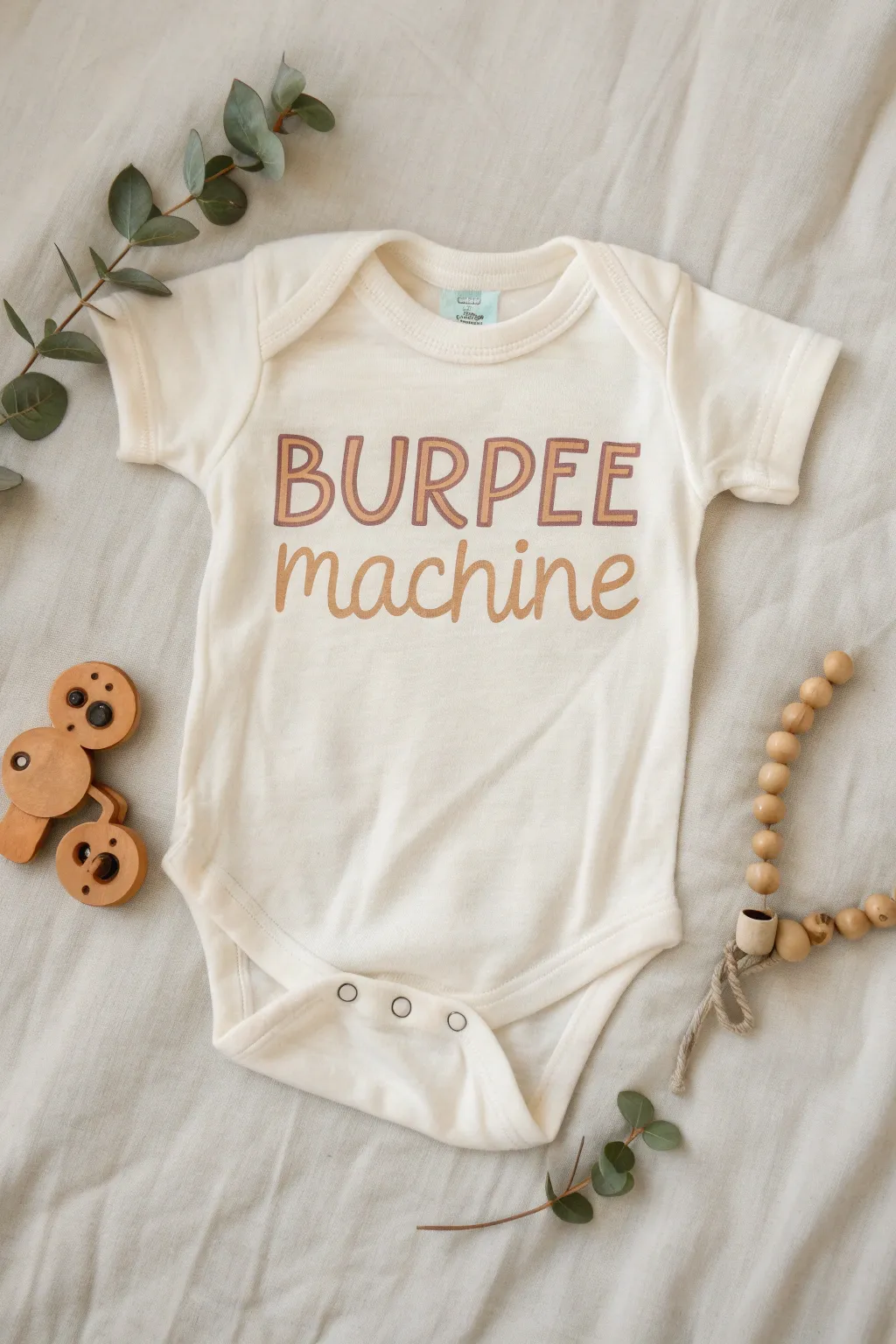 Dress your little one as the ultimate 'Burpee Machine' in style! #BabyWorkoutChamp