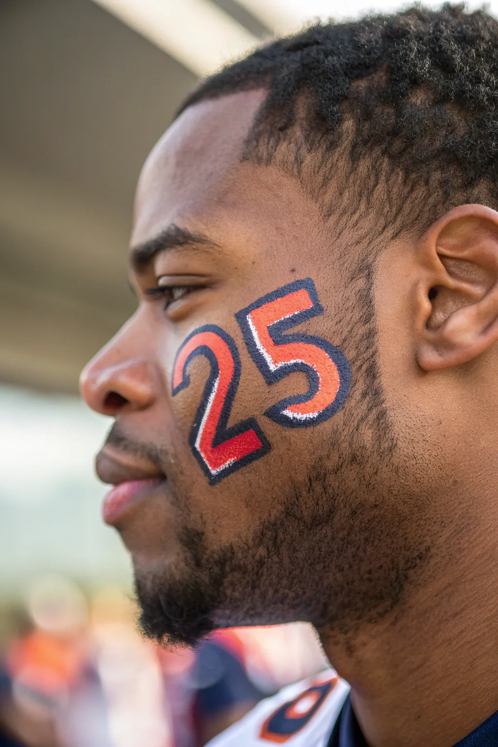 Show your support with style: personalized player numbers painted with precision.