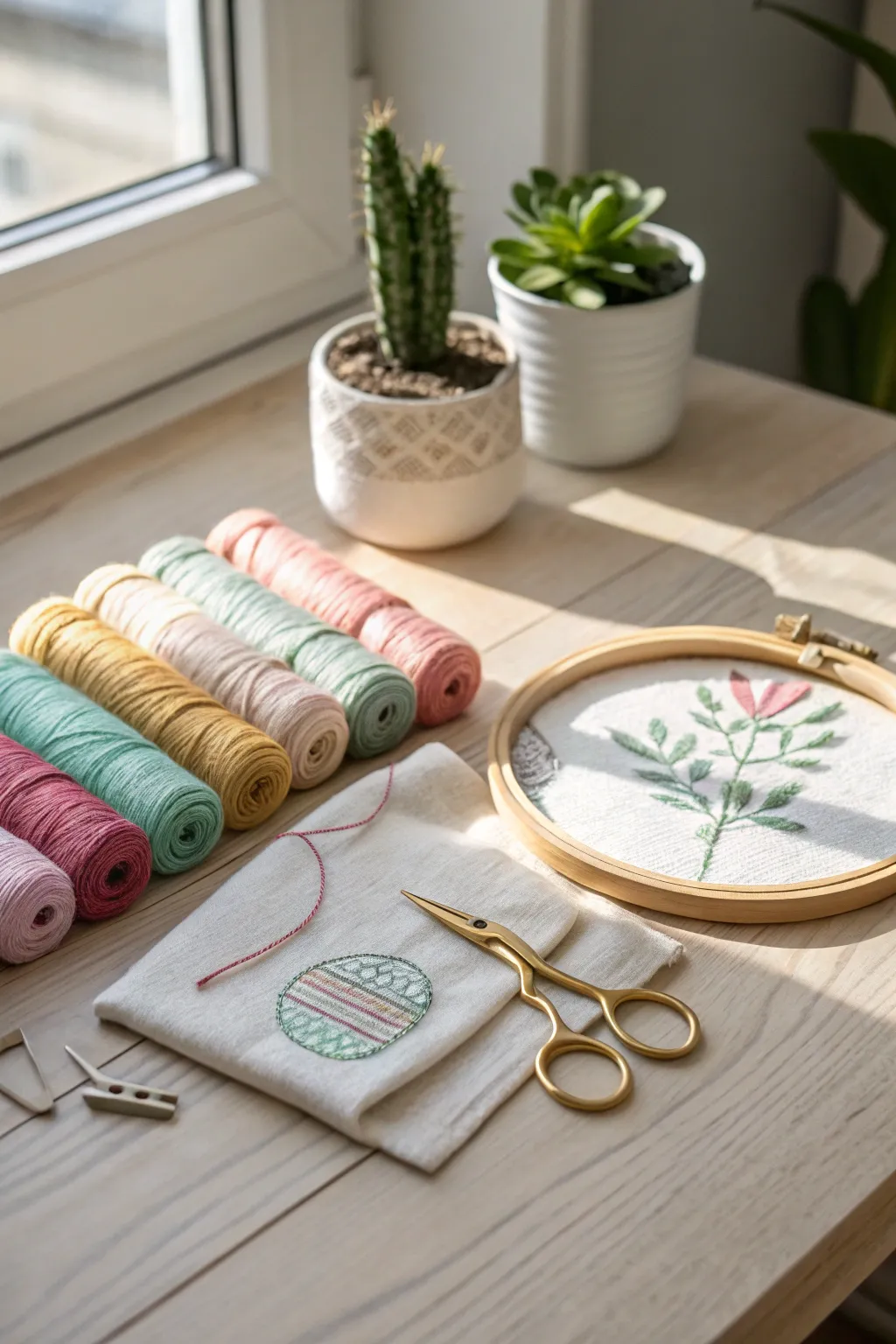 Discover the joy of crafting with a serene DIY embroidery kit—perfect for adding a personalized touch to your projects.