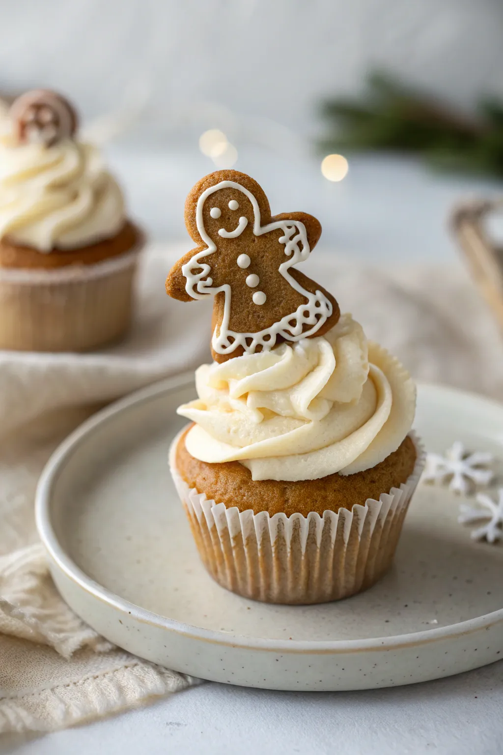 Elevate your holiday treats with these charming gingerbread man cupcake toppers, where simplicity meets artisanal beauty.