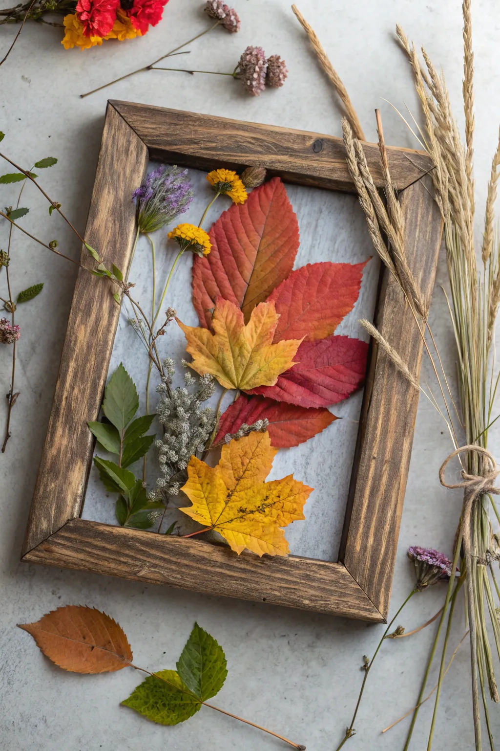 Bring the beauty of the outdoors inside with a nature collage that celebrates the art of simplicity and craftsmanship.