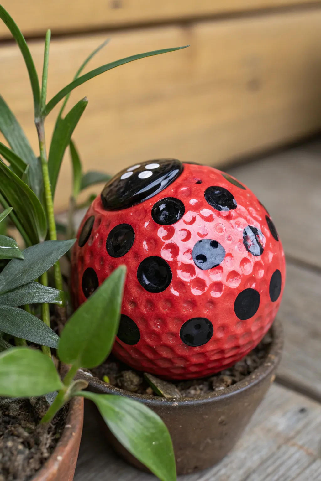 Handcrafted charm: Transform your golf balls into playful ladybugs!