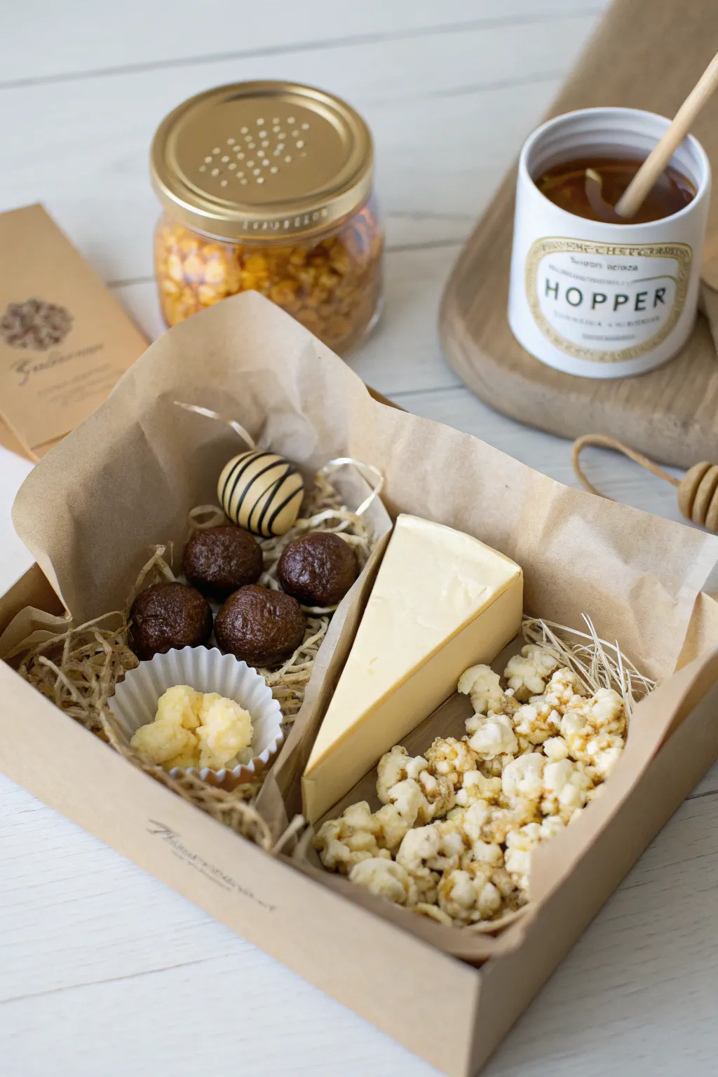 Celebrate a milestone with a Mini Gourmet Feast gift box – the perfect blend of elegance and taste.
