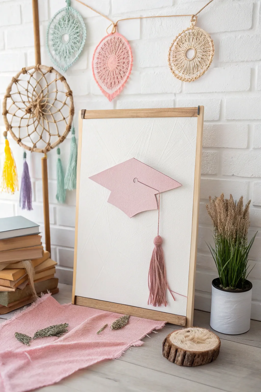 Celebrate your achievements with style and simplicity by showcasing your school spirit on a beautifully crafted board.