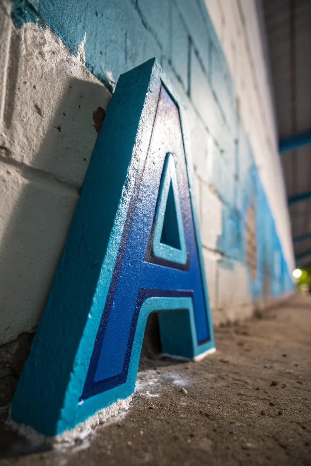 Bold and assertive: The art of block letters in graffiti.