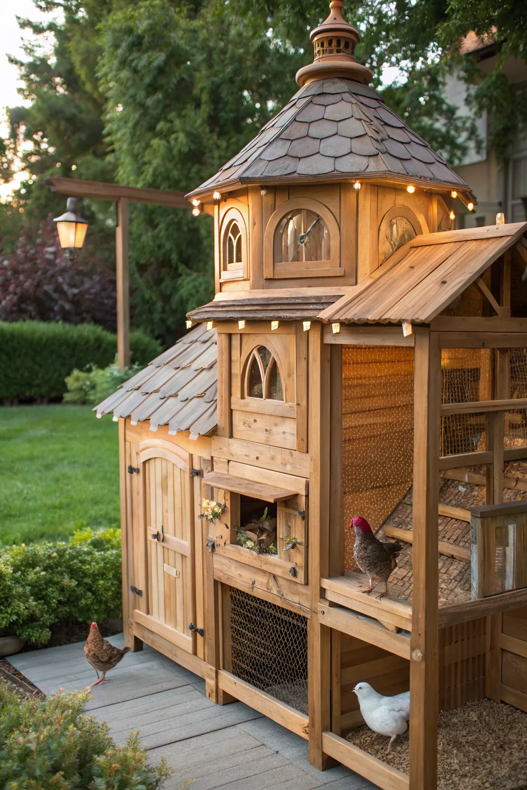 Elevate your guinea hens' experience with this artisanal multi-level perch design—where craftsmanship meets nature.
