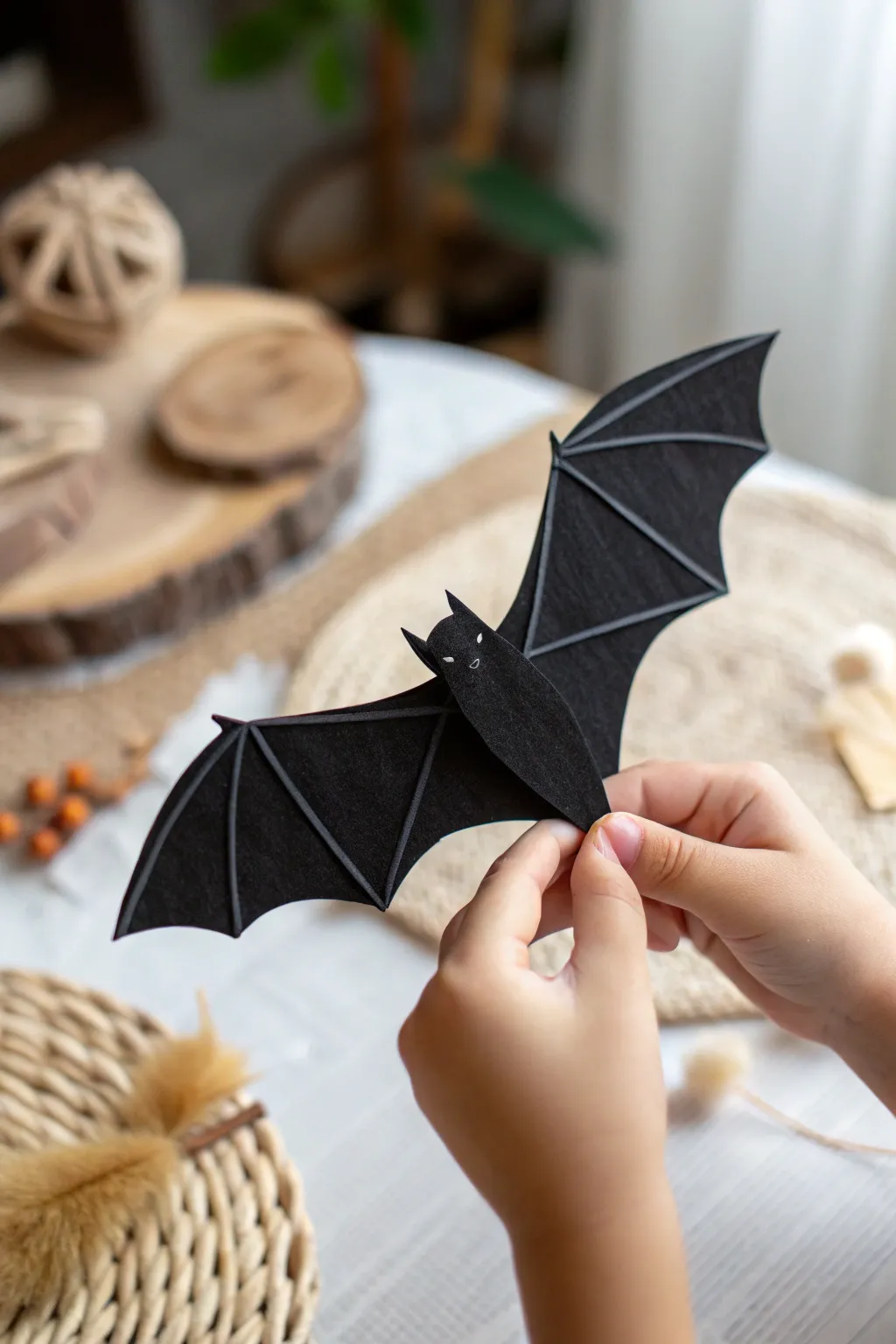 Discover the magic of balance with this charming DIY bat craft for kids!