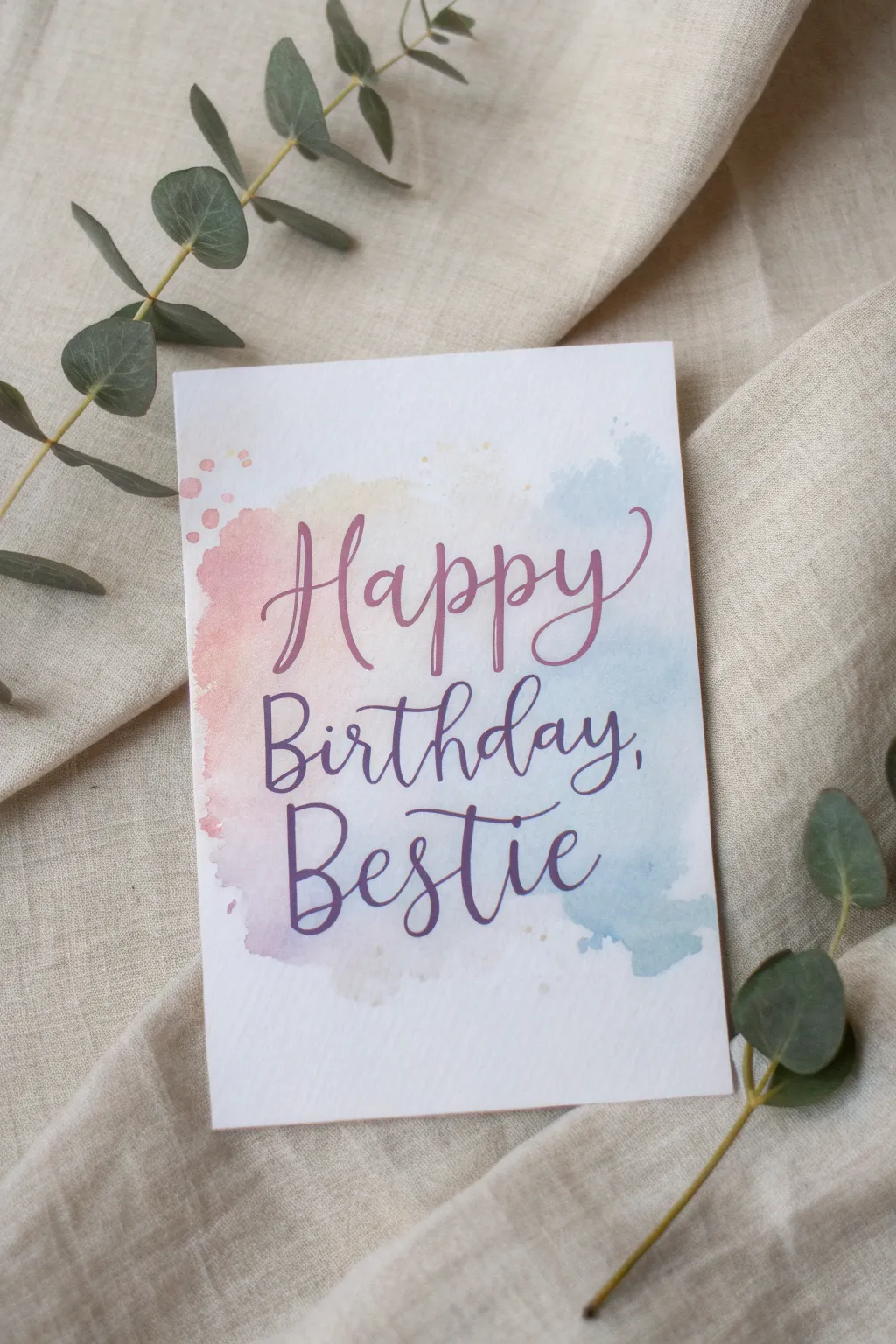 Celebrate your best friend with a watercolor wonder—handcrafted with love and artistry.