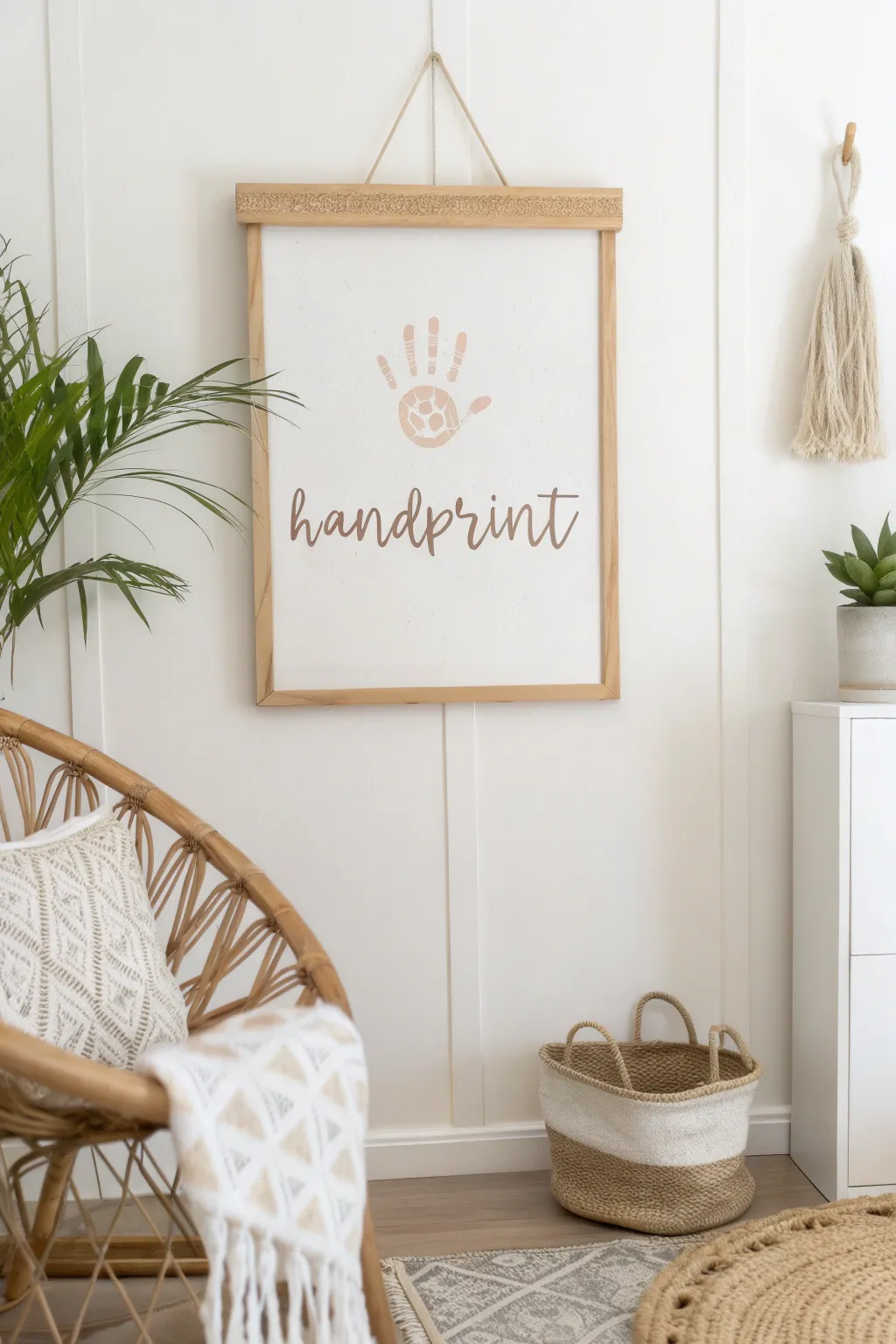 Capture memories with a touch of elegance: Personalized Handprint Frames for a timeless decor.