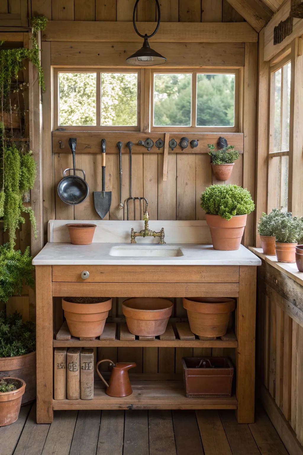 Transform your shed into a gardener's paradise with the perfect blend of functionality and craftsmanship.