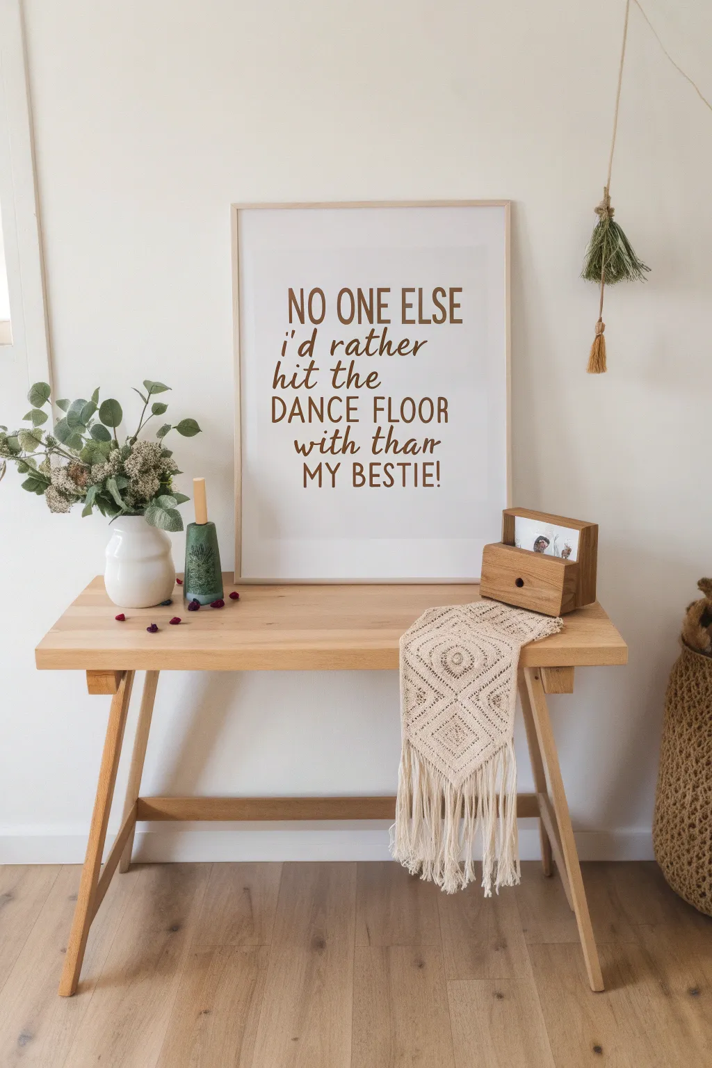 Celebrate your friendship with a beautifully crafted Best Friend poster – where simplicity meets heartfelt fun!