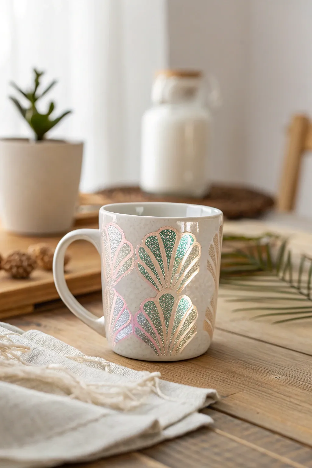 Sip in style with a touch of holographic magic! ✨ #CraftedElegance