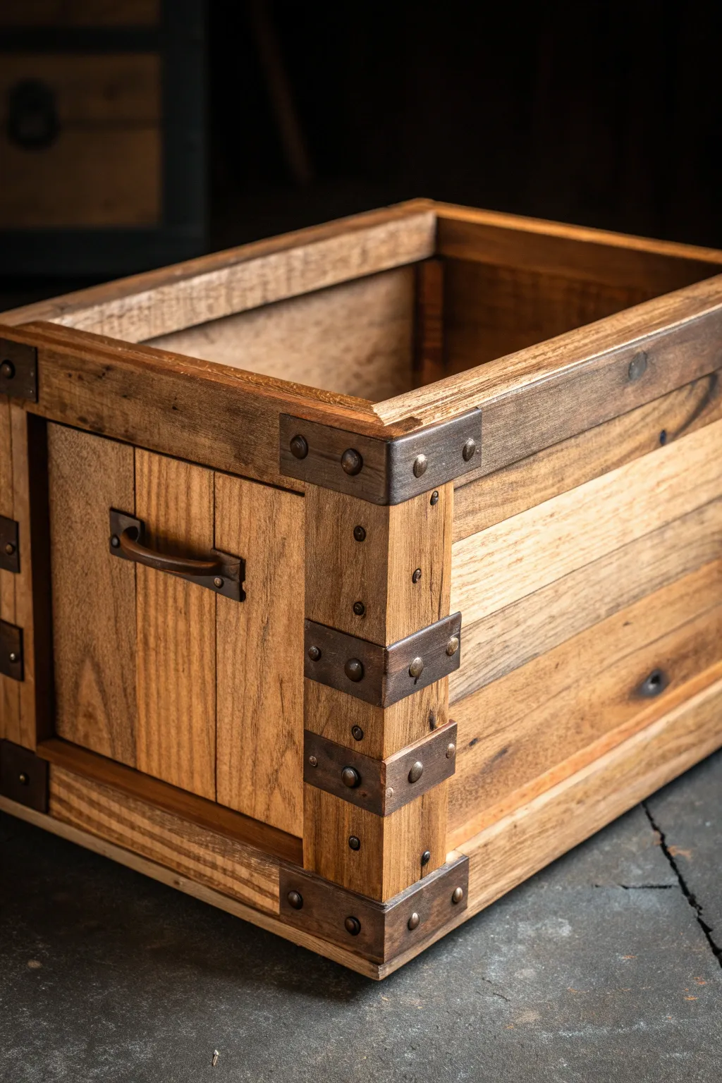 Embrace rustic charm with this handcrafted wooden ballast box, where craftsmanship meets sustainability.