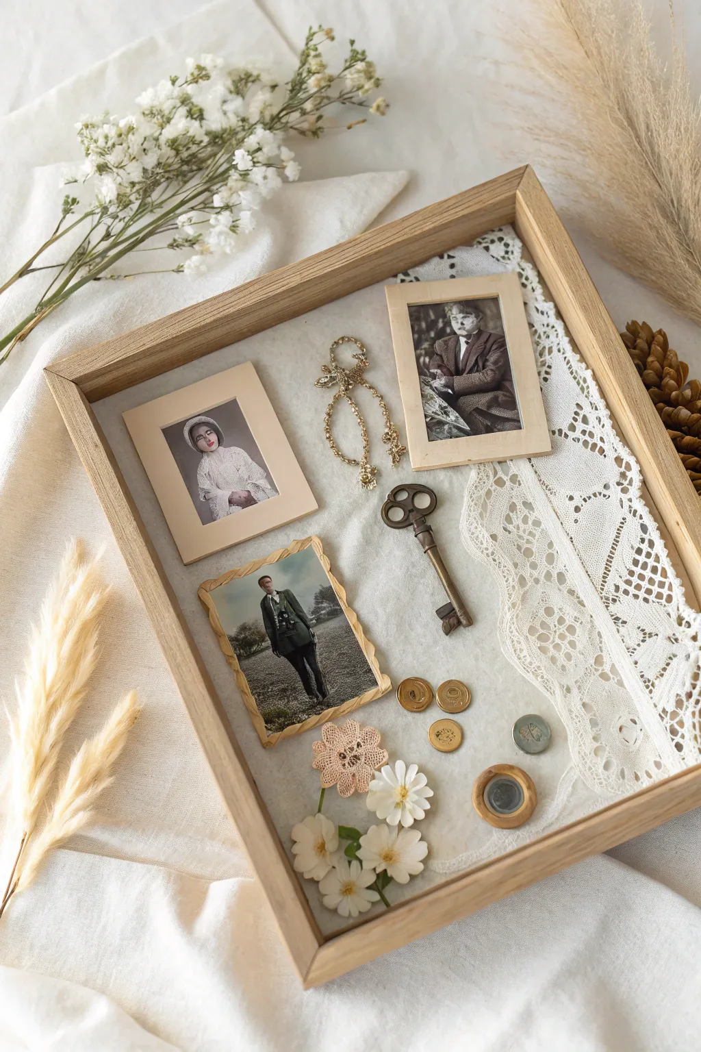 Capture a lifetime of love with a handmade Framed Keepsake Collage for a truly heartfelt Christmas gift.
