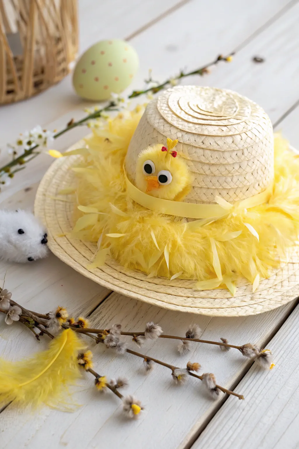 Embrace the joy of Easter with this charming hatching chick bonnet, where simplicity meets creativity.