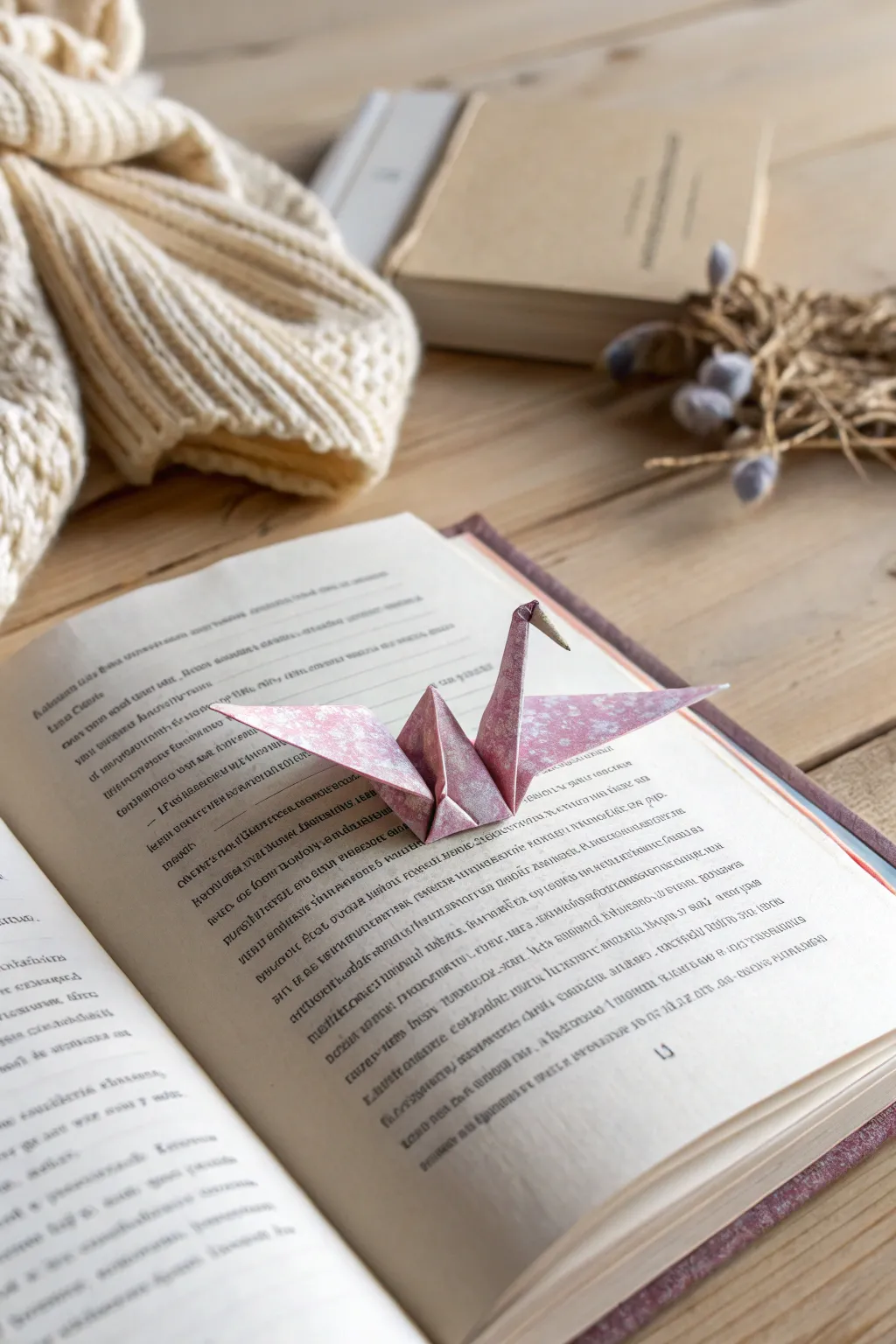 Transform your reading experience with a touch of origami magic.