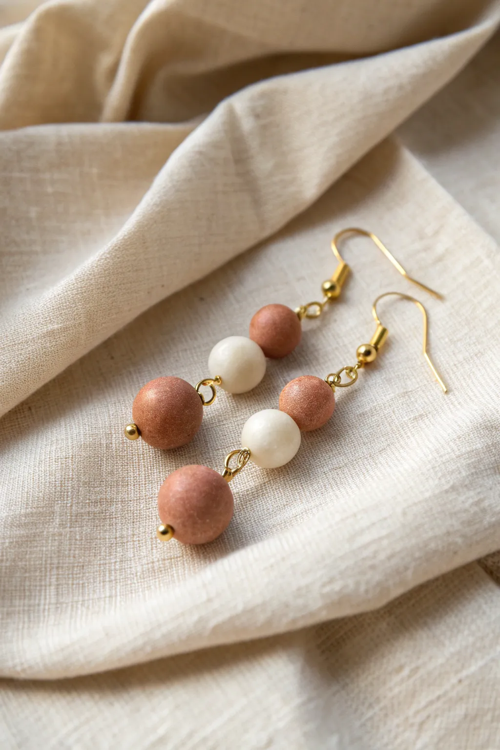 Elegance in every swing: Discover the art of crafting dangling bead earrings.