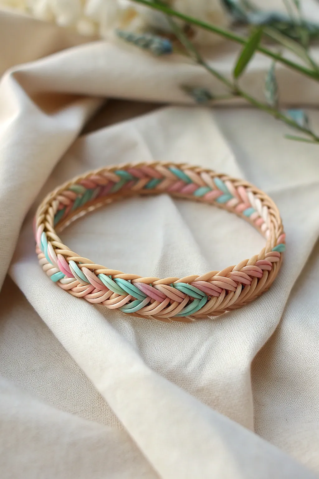 Embrace the art of simplicity with a handmade fishtail pattern bracelet; a perfect blend of elegance and creativity.