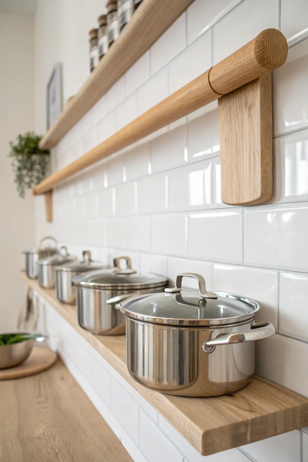 Effortless lid organization with Scandinavian flair—embrace simplicity and style!