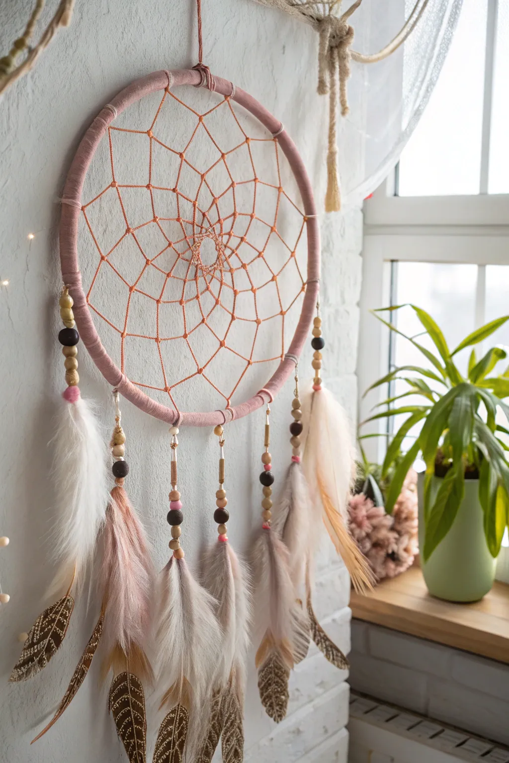 Transform your space into a serene sanctuary with this enchanting DIY dream catcher.