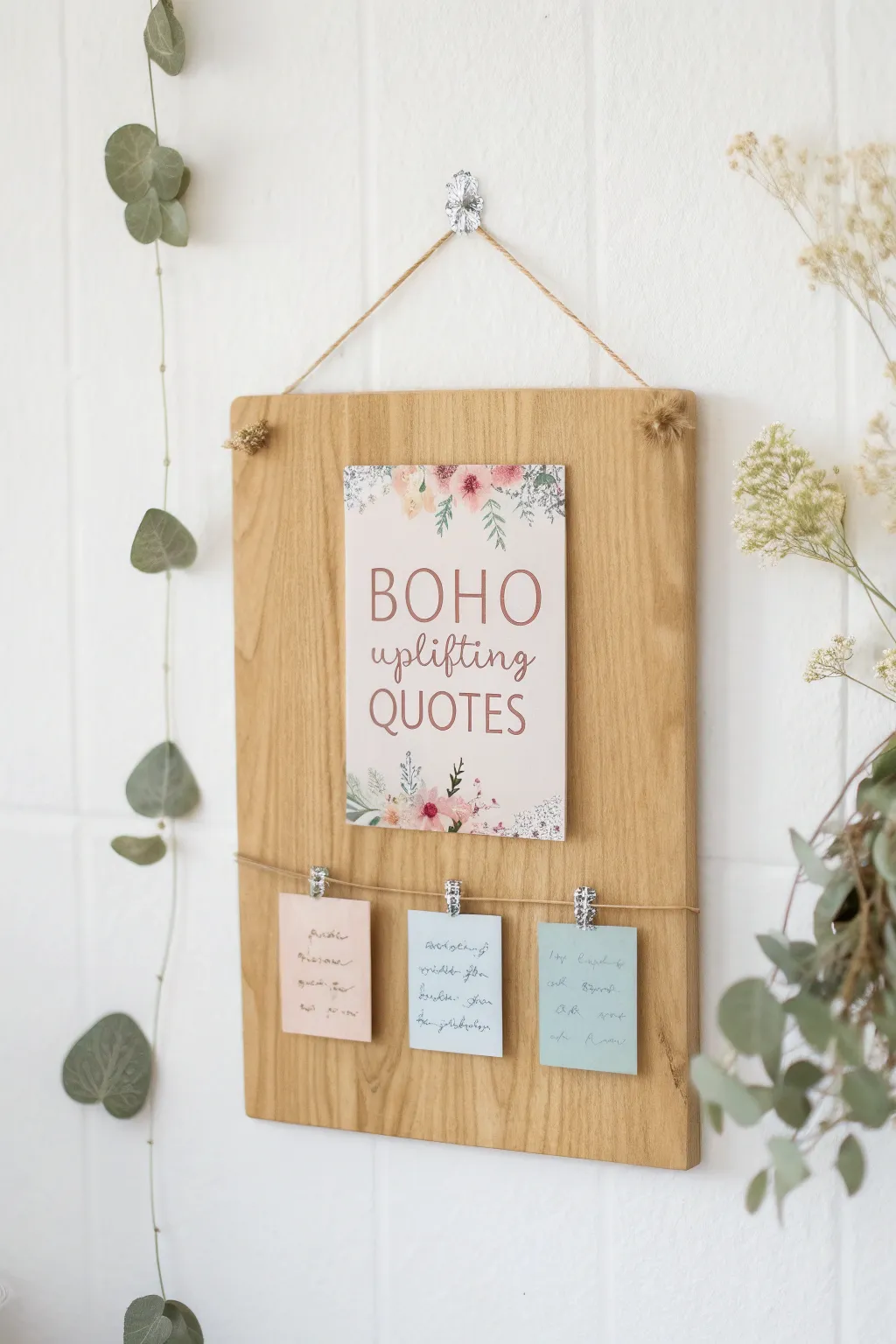 Elevate your space with a Mood-Boosting Message Board, where simplicity meets inspiration.