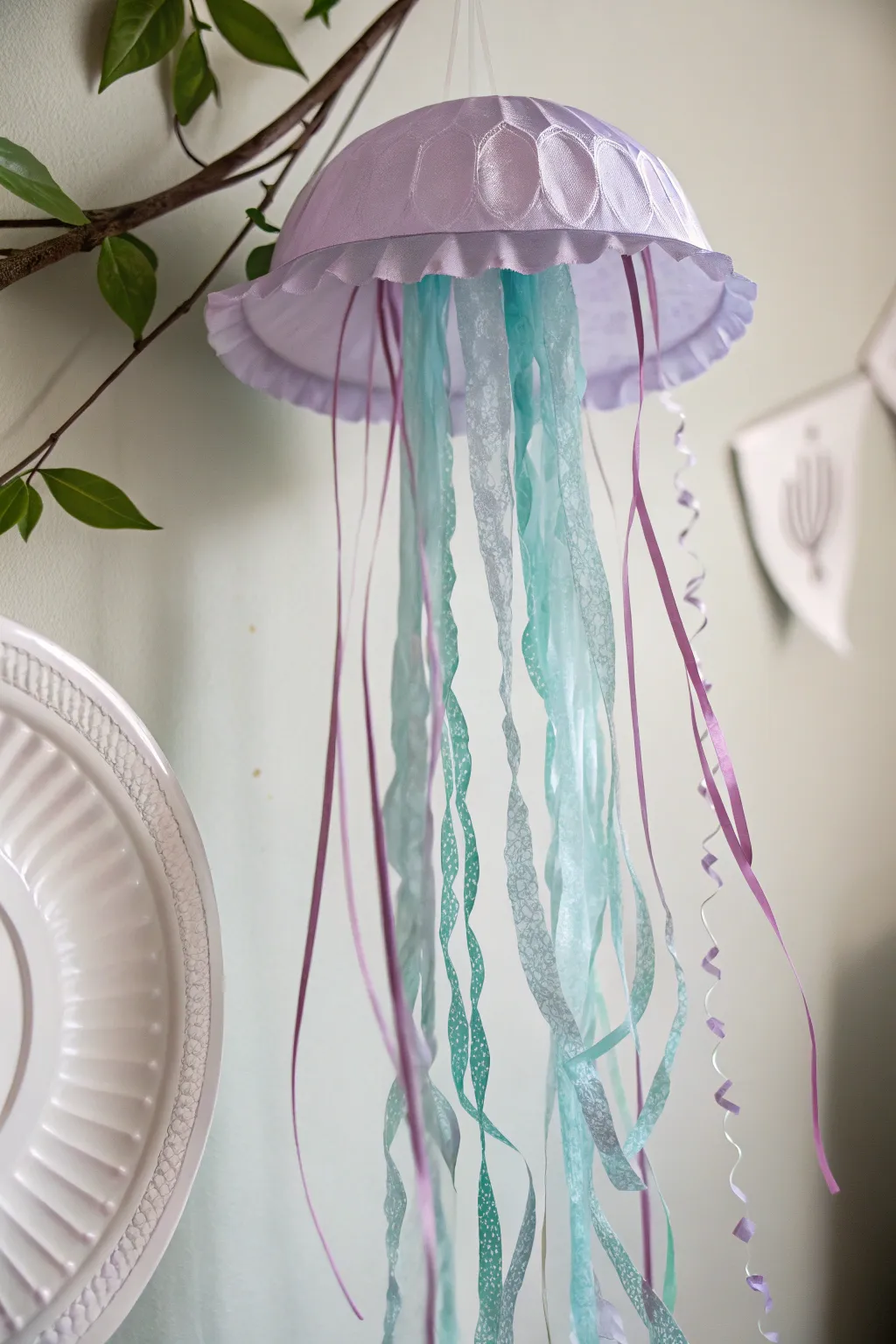 Dive into creativity with this charming paper plate jellyfish craft - where simplicity meets whimsical beauty.