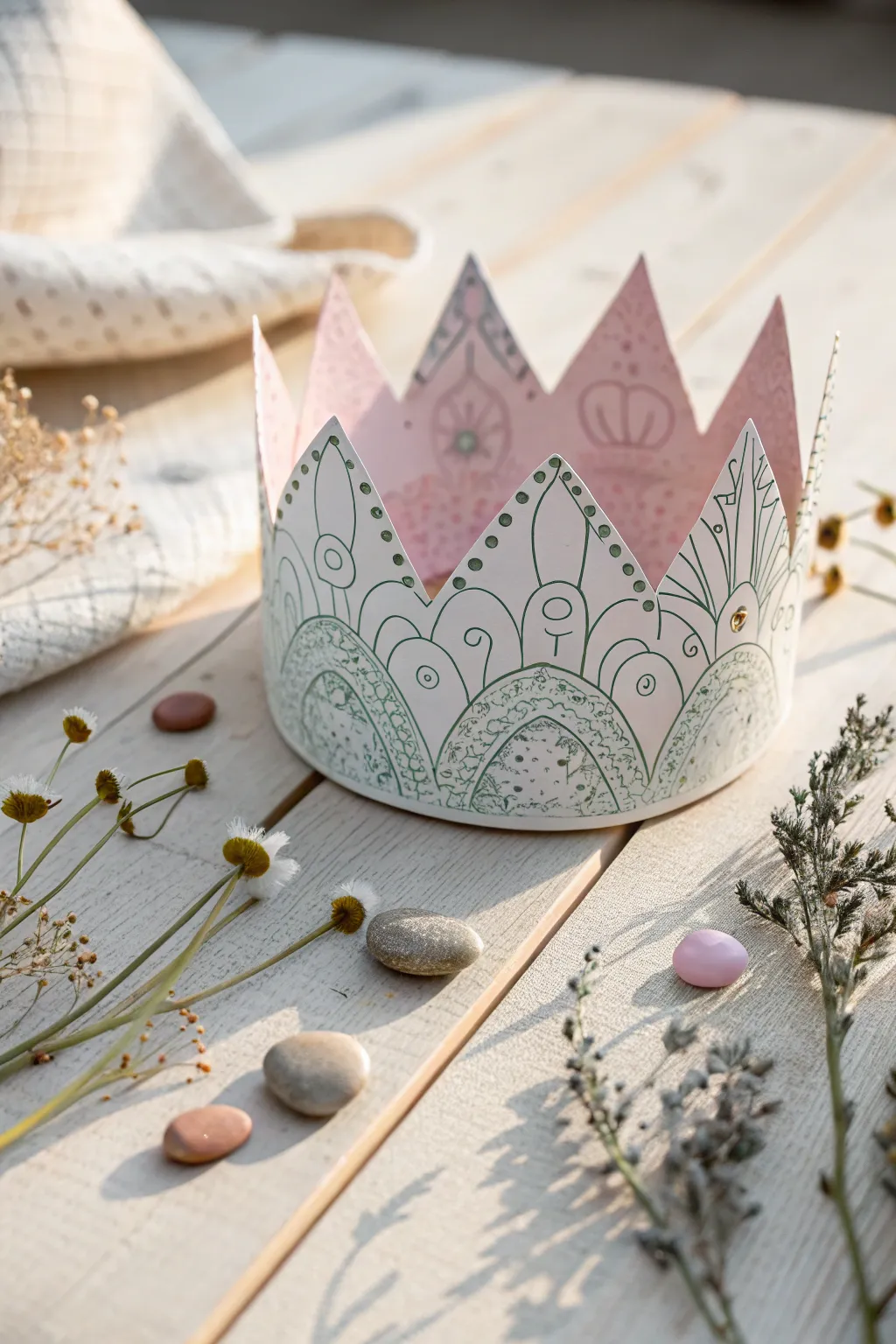 Unleash your creativity with our DIY Coloring Crown – a simple yet elegant craft that brings peace and reflection into your day.