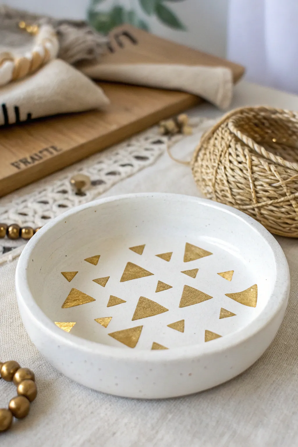 Transform simplicity into style with geometric elegance ✨ #JewelryDish #MinimalistDesign