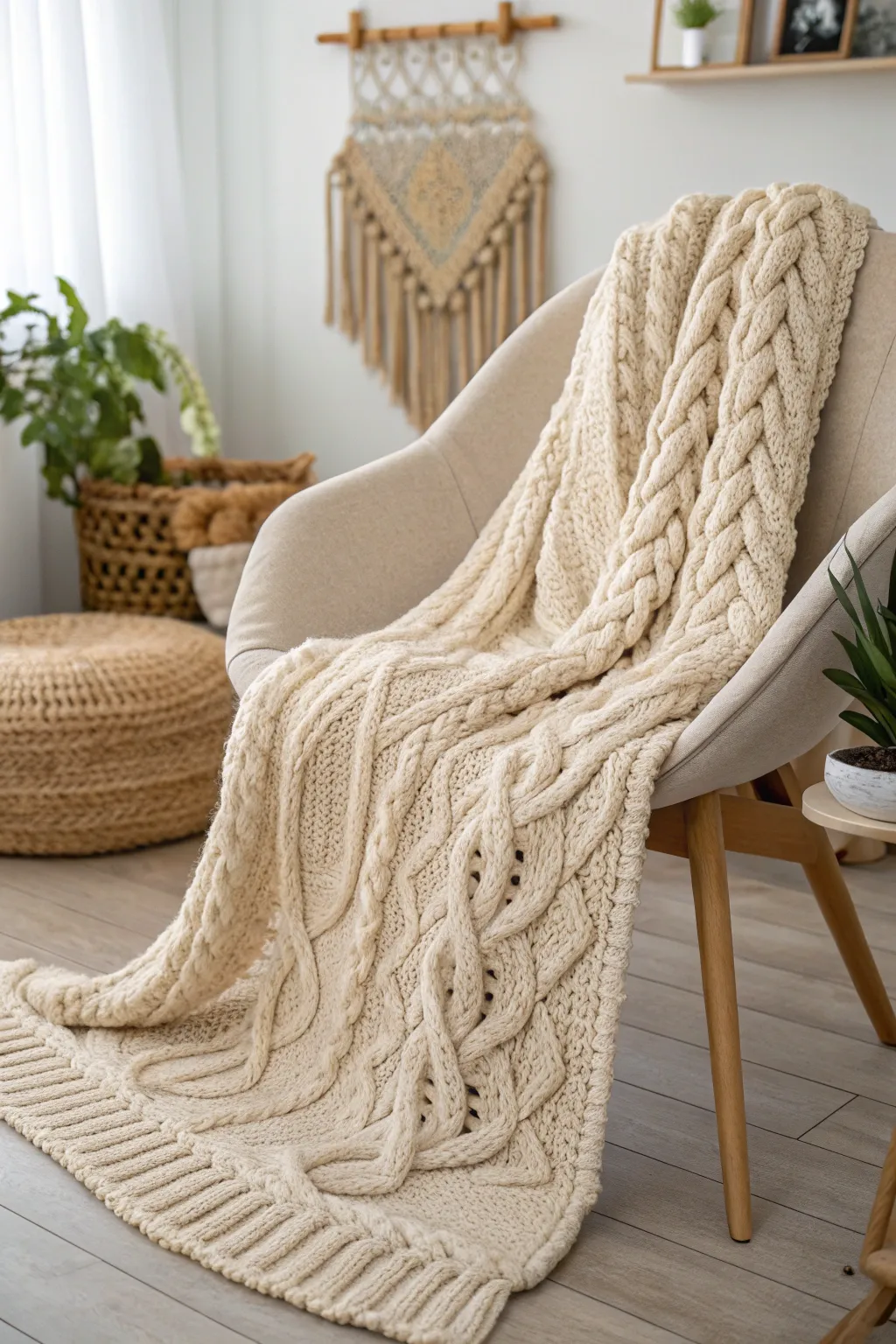 Wrap yourself in the luxurious warmth of a chunky cable knit—where style meets comfort.