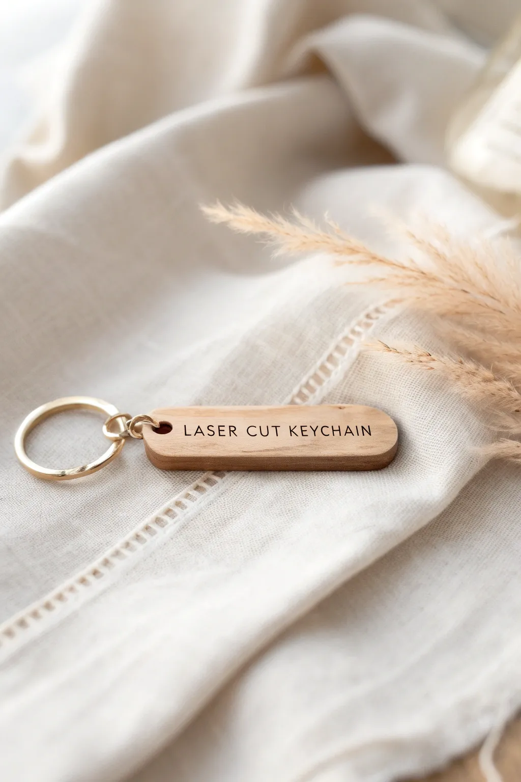 Capture hearts with a custom message on a beautifully crafted laser cut keychain. Perfect for a thoughtful Valentine’s gift. 💕🔑