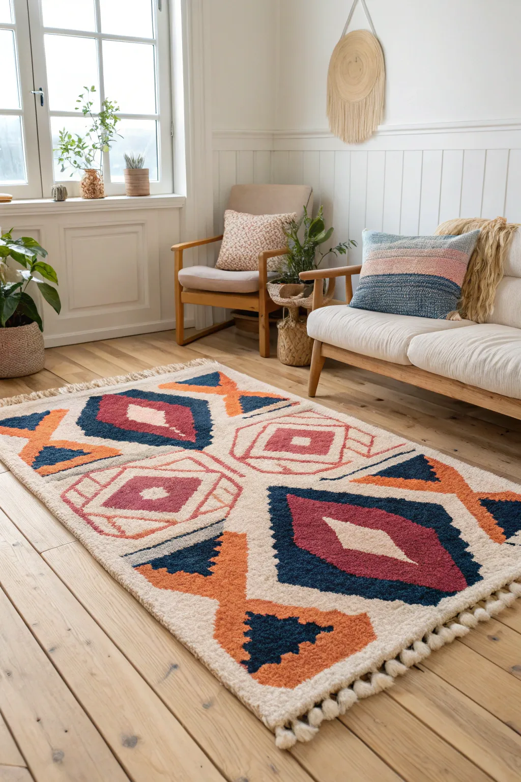 Infuse your space with bold elegance: Discover the art of abstract latch hook rugs.