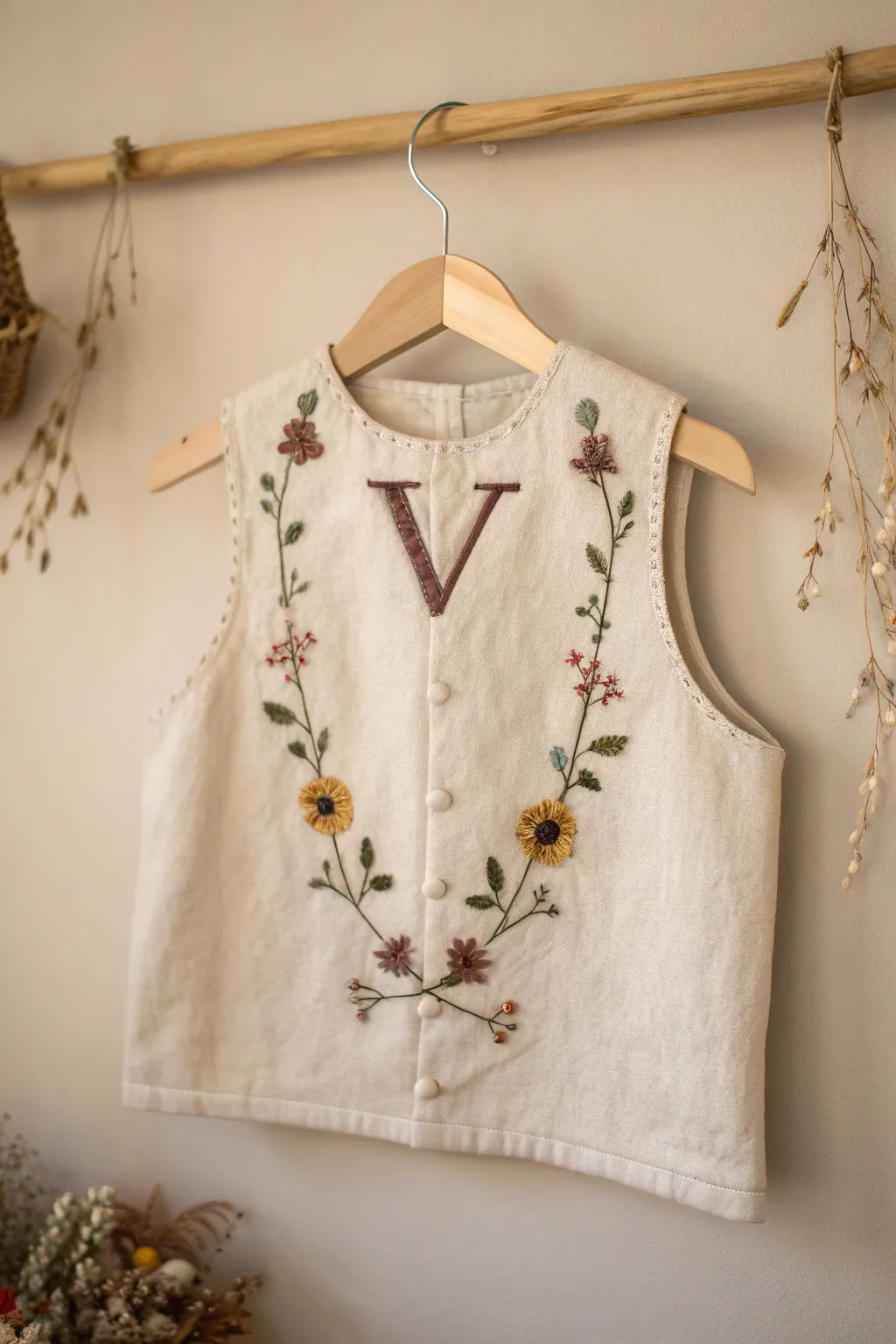 Nature's Alphabet: A charming vest for little explorers.
