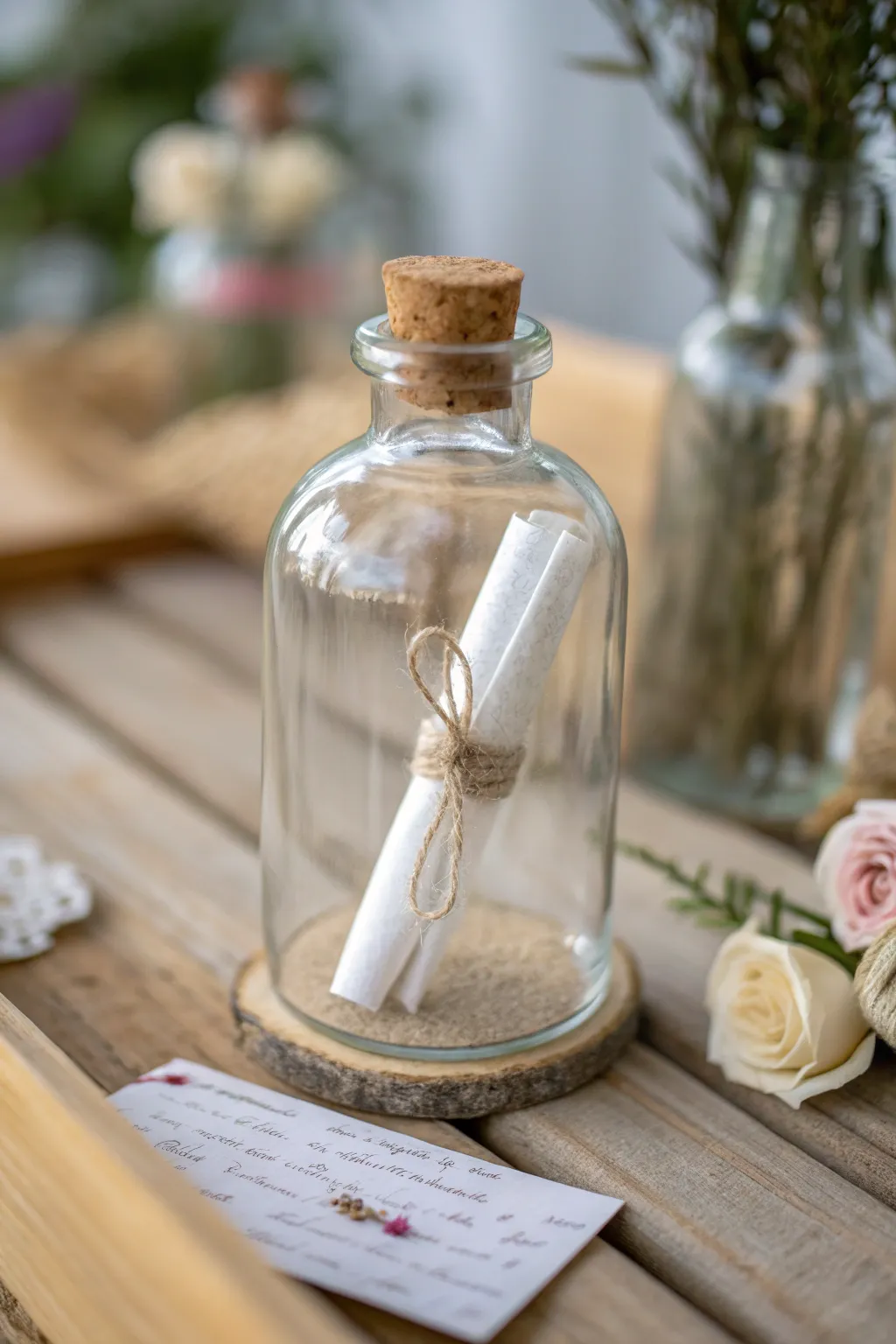 Send your love across the miles with a whimsical message in a bottle.