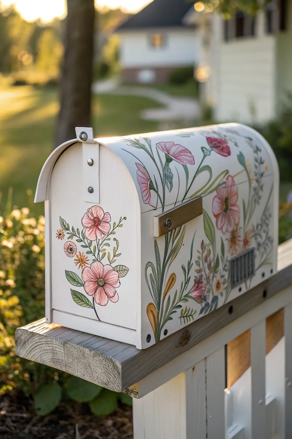 Transform your curb appeal with a floral fantasy - where Scandinavian simplicity meets Boho charm.