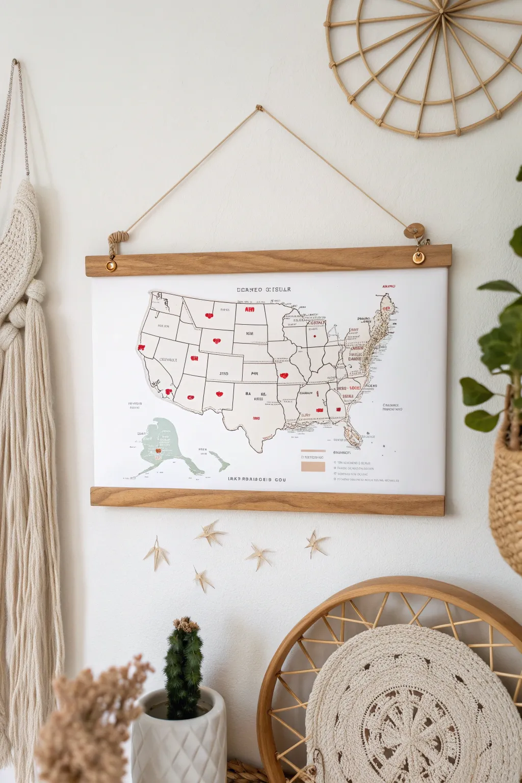Show your state pride with a minimalist map display that highlights your favorite Texas landmarks in style.