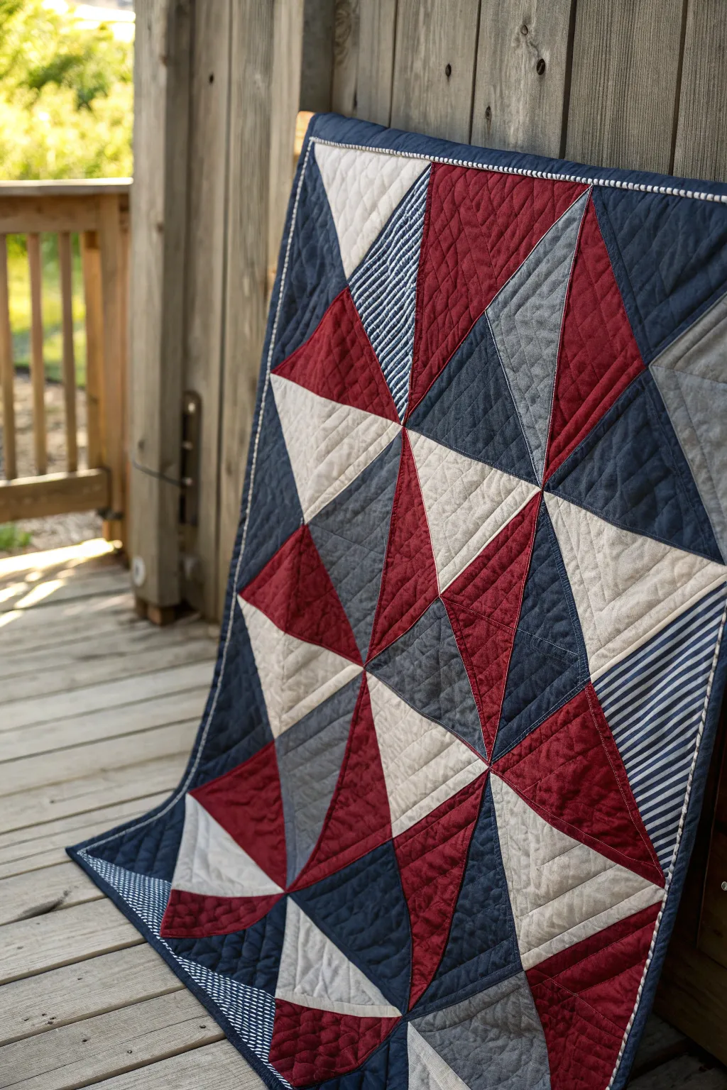 Elevate your style with modern geometric quilt designs.